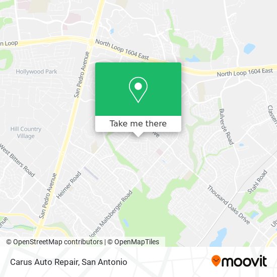 Mapa de Carus Auto Repair