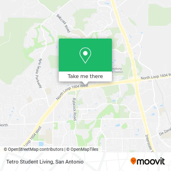 Tetro Student Living map