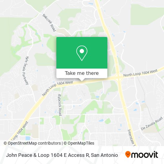 John Peace & Loop 1604 E Access R map