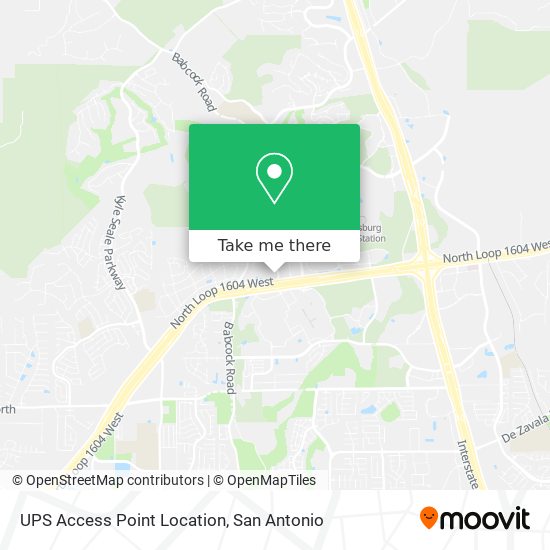 UPS Access Point Location map