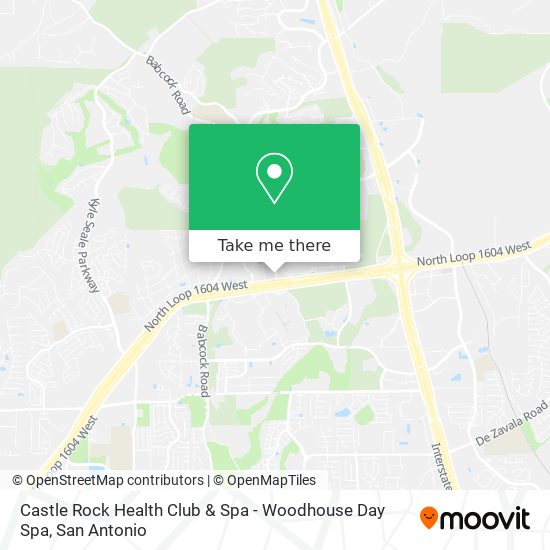 Castle Rock Health Club & Spa - Woodhouse Day Spa map