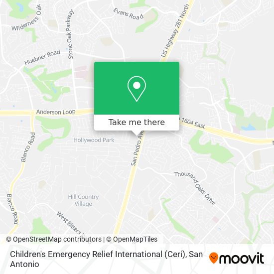 Children's Emergency Relief International (Ceri) map