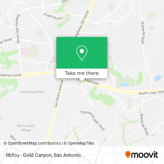 Rbfcu - Gold Canyon map