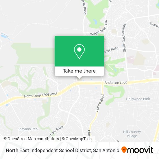 North East Independent School District map