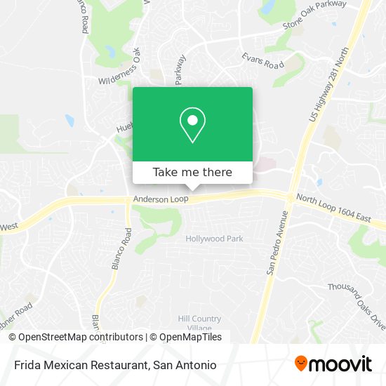 How to get to Frida Mexican Restaurant in San Antonio by Bus?
