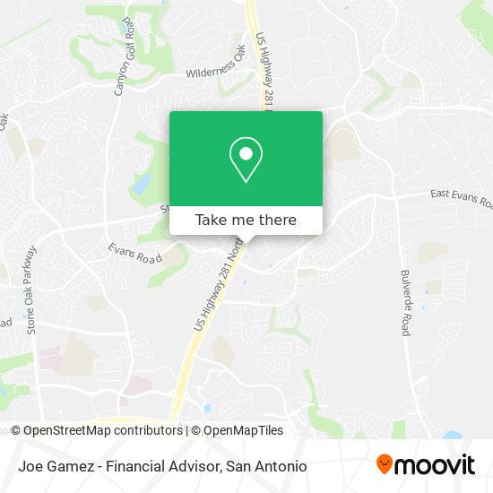 Joe Gamez - Financial Advisor map