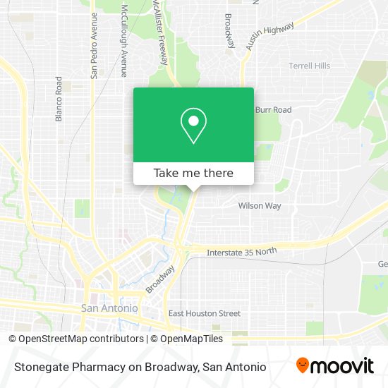 Stonegate Pharmacy on Broadway map