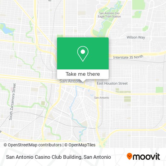 San Antonio Casino Club Building map