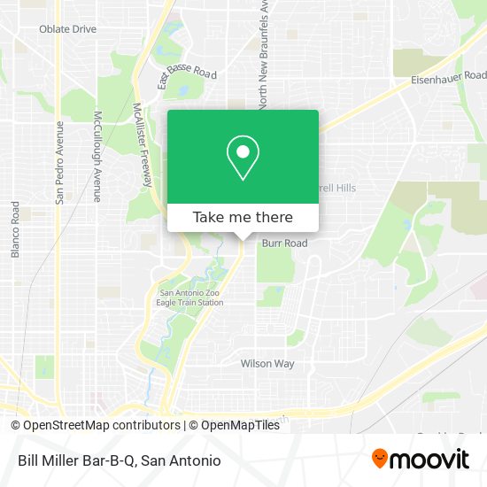 Bill Miller Bar-B-Q map
