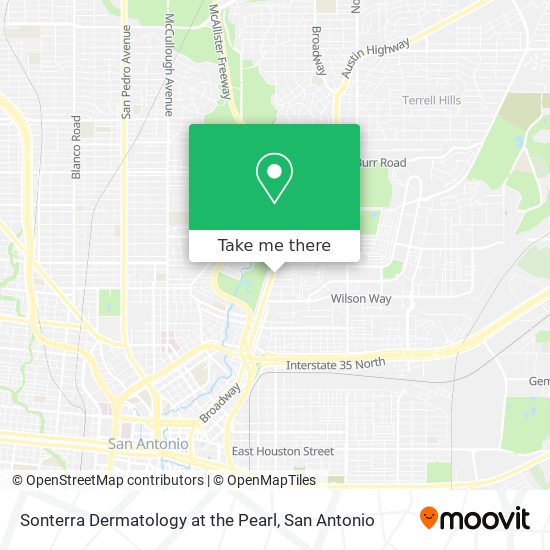 Sonterra Dermatology at the Pearl map