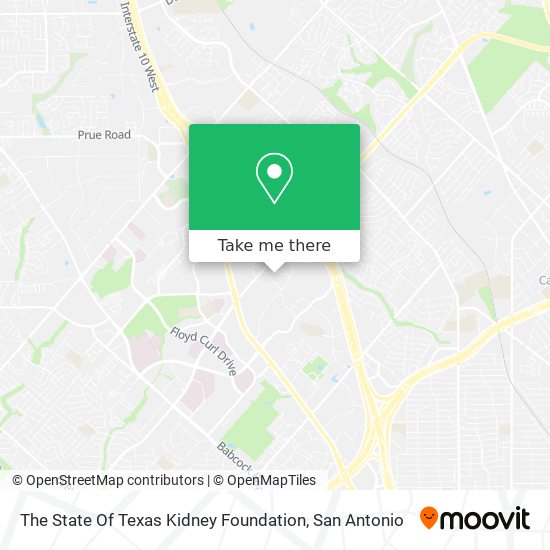 Mapa de The State Of Texas Kidney Foundation
