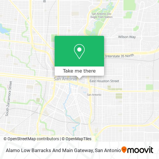 Mapa de Alamo Low Barracks And Main Gateway