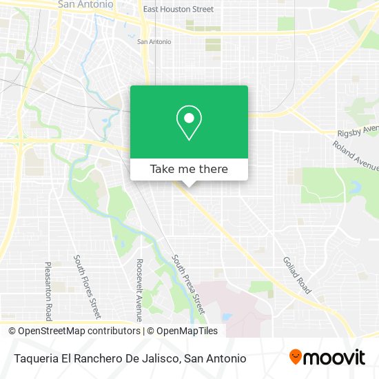 Mapa de Taqueria El Ranchero De Jalisco