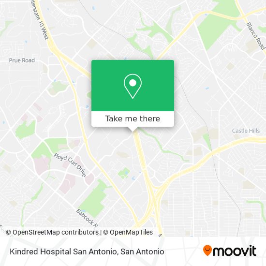 Mapa de Kindred Hospital San Antonio