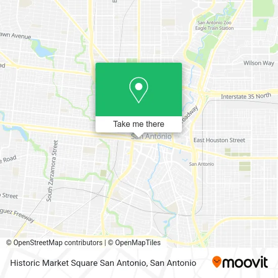 Historic Market Square San Antonio map