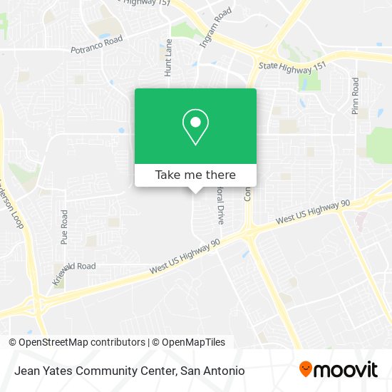 Jean Yates Community Center map