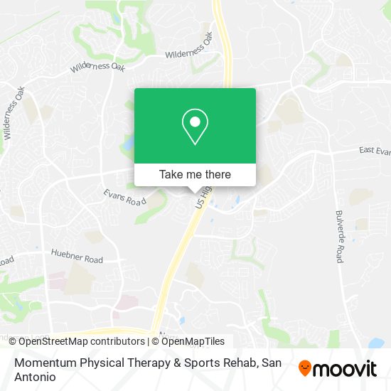 Mapa de Momentum Physical Therapy & Sports Rehab