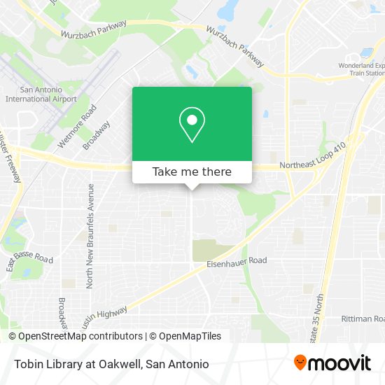 Tobin Library at Oakwell map