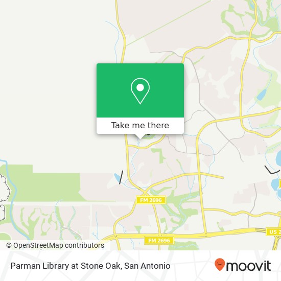 Parman Library at Stone Oak map
