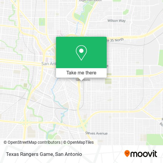 Texas Rangers Game map