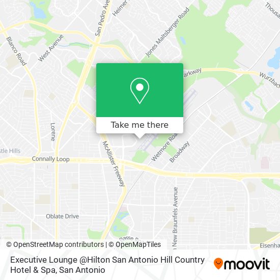 Executive Lounge @Hilton San Antonio Hill Country Hotel & Spa map