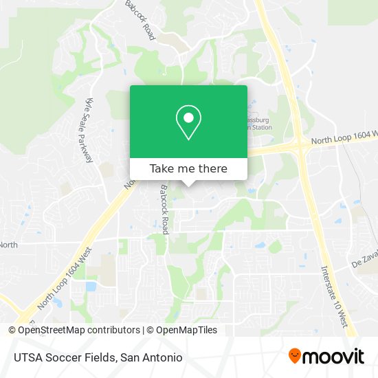 UTSA Soccer Fields map