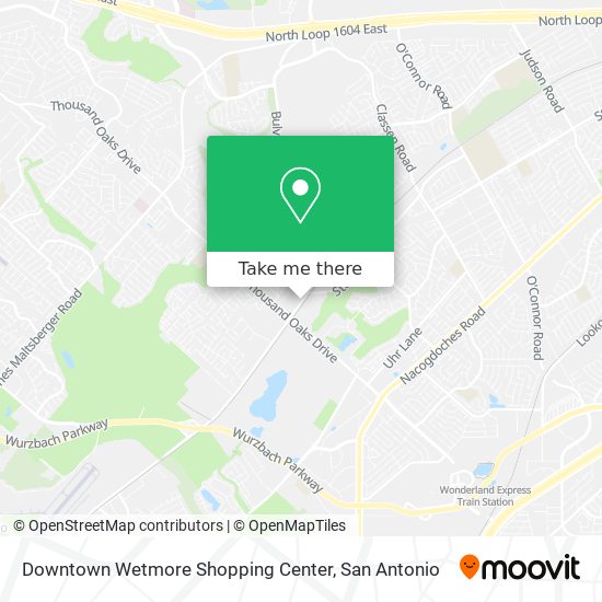 Downtown Wetmore Shopping Center map