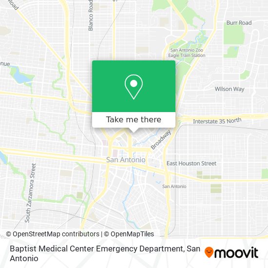 Mapa de Baptist Medical Center Emergency Department