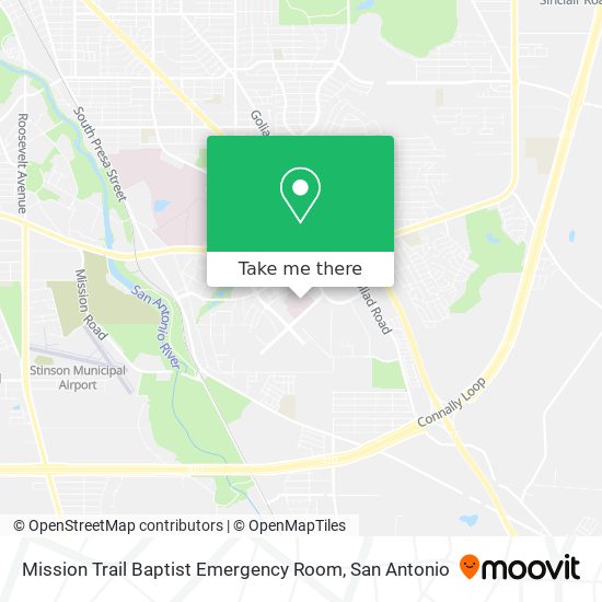 Mission Trail Baptist Emergency Room map