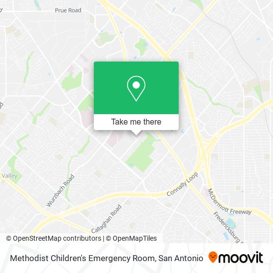 Mapa de Methodist Children's Emergency Room