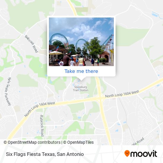 How to get to Six Flags Fiesta Texas in San Antonio by Bus?