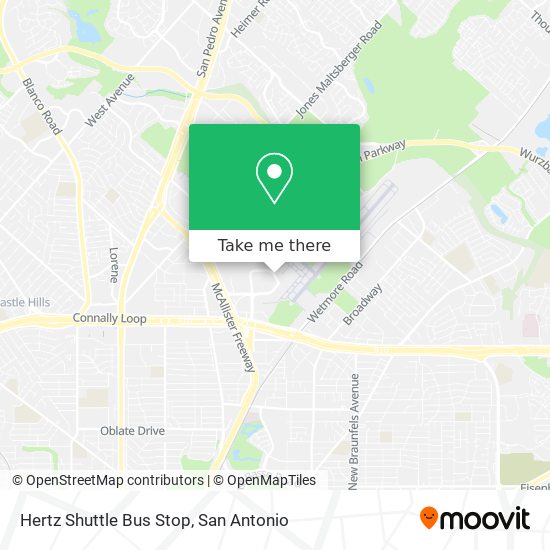 Hertz Shuttle Bus Stop map