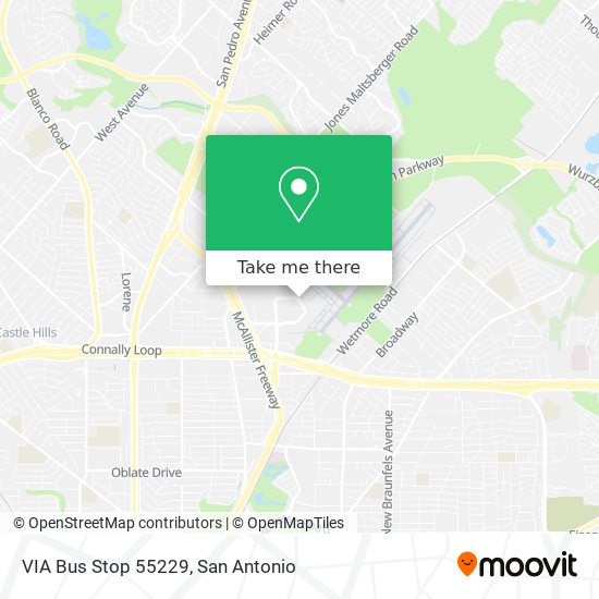VIA Bus Stop 55229 map