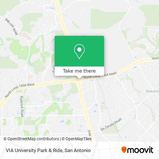 Mapa de VIA University Park & Ride