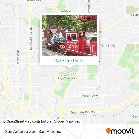Mapa de San Antonio Zoo