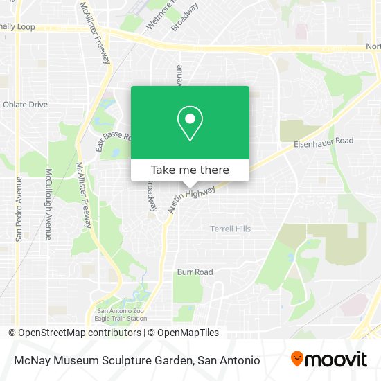 McNay Museum Sculpture Garden map
