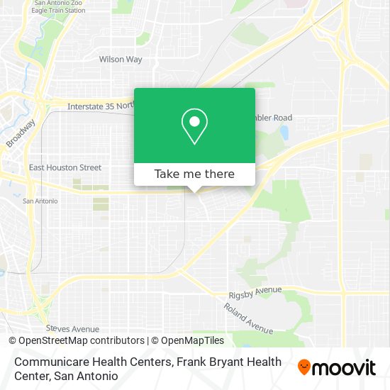 Mapa de Communicare Health Centers, Frank Bryant Health Center