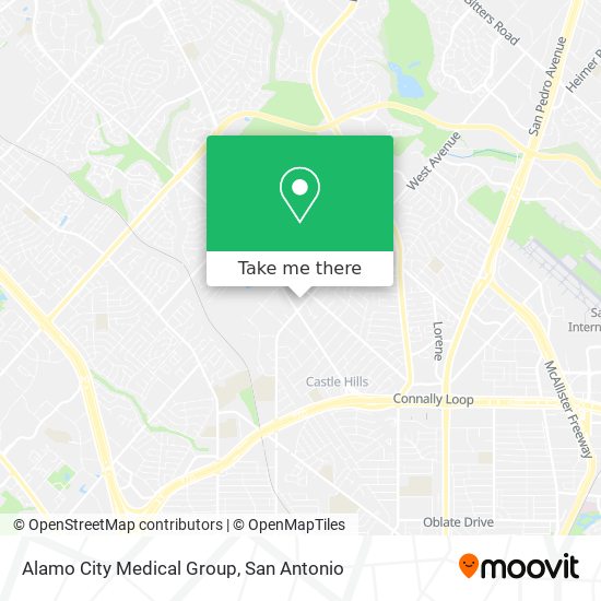 Mapa de Alamo City Medical Group