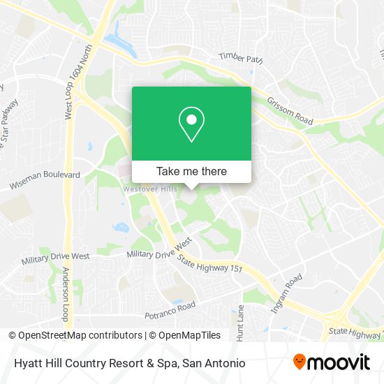 Hyatt Hill Country Resort & Spa map