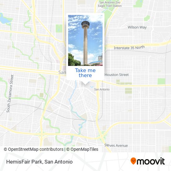 Mapa de HemisFair Park