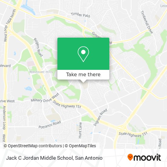 Jack C Jordan Middle School map