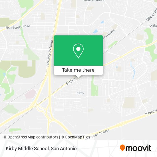 Kirby Middle School map