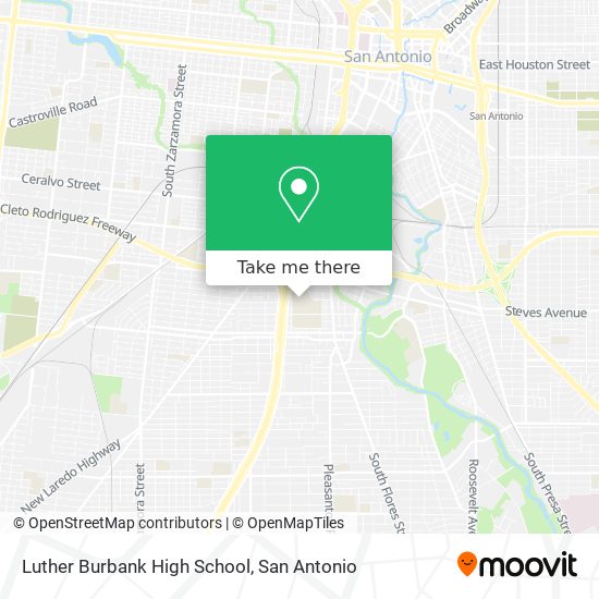 Mapa de Luther Burbank High School