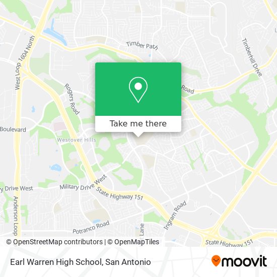 Mapa de Earl Warren High School