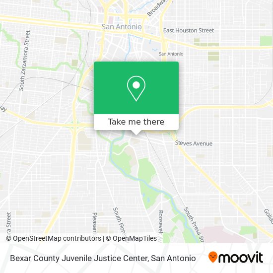 Mapa de Bexar County Juvenile Justice Center