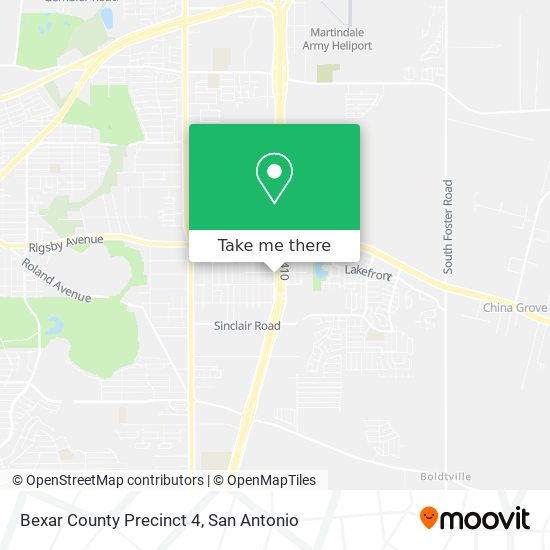 Mapa de Bexar County Precinct 4
