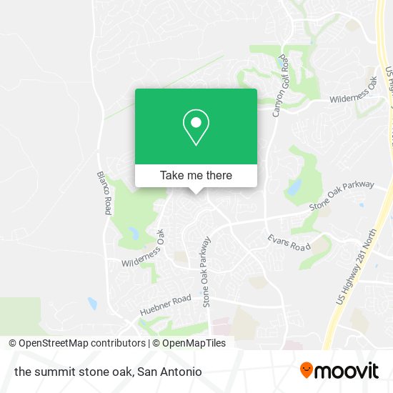 Mapa de the summit stone oak