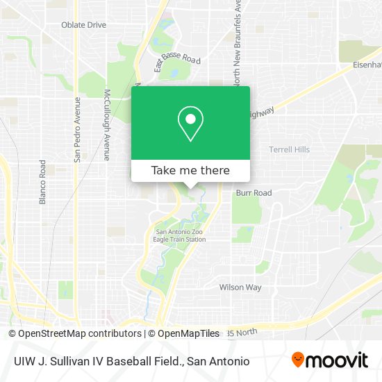 Mapa de UIW J. Sullivan IV Baseball Field.