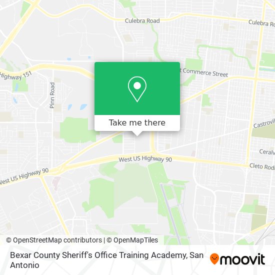 Mapa de Bexar County Sheriff's Office Training Academy