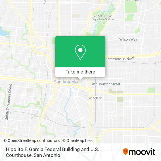 Hipolito F. Garcia Federal Building and U.S. Courthouse map